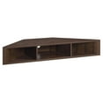 thumbnail image 7 of BELLEZE Modern Floating Wall Mounted Corner Shelf, 47" TV Console With Three Shelves And A Cable Cutout, Space Saving Decorative Media Corner Storage - Russel (Espresso), 7 of 7