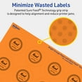 thumbnail image 5 of Avery Printable Round Labels, Bright Orange, 1.75" Diameter, 1,600ct, 5 of 11
