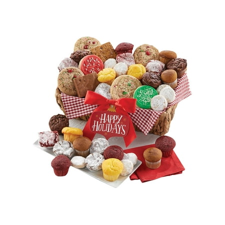 Cheryl's Cookies Holiday Dessert Basket - Food set - 40 pcs - 5.1 lbs
