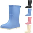thumbnail image 4 of Women's Adult Outdoor Work Waterproof Anti-Slip Booties Mid Tube Rain Boots Classic Wading Thick Non Slip Water Shoes Outdoor Gardening Work Rubber Boots, 4 of 4