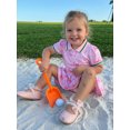 thumbnail image 5 of BemeyourBBs Toddler Baby Girl Golf Dress Outfit Little Baby Girl Summer Dress Short Sleeve Turn Down Collar Golf Themed Print A Line Pleated Dress, 5 of 8