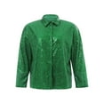 thumbnail image 1 of MesaSe Cardigan Rétro pour Femmes à Sequins Manches Longues Col en V Chemise Hauts, 1 of 6