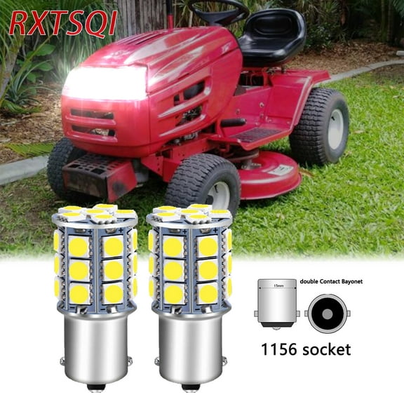 2 SUPER Bright LED for MTD lawn tractor head light bulb BA15S 1156 bulbs mower