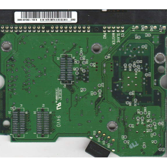 WD1200BB-00CAA1, 0000-001092-100 K, WD IDE 3.5 PCB