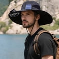 thumbnail image 5 of Kugisaki Sun Hat with Fans Solar Power Fan Wide Brim Sun Hat Fishing Essentials for Hiking Beach Summer Outdoor, 5 of 6