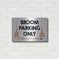 thumbnail image 3 of Luxe Metal Art 'Broom Parking Only' by Lettered & Lined, Metal Wall Art, 24"x16", 3 of 8