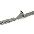 thumbnail image 4 of Bandini 20mm Silver Tone Stainless Steel Watch Band for Men - Metal Replacement Watch Strap - Adjustable Length - Push Button Deployment Clasp - Link Removal Tool Included, 4 of 7