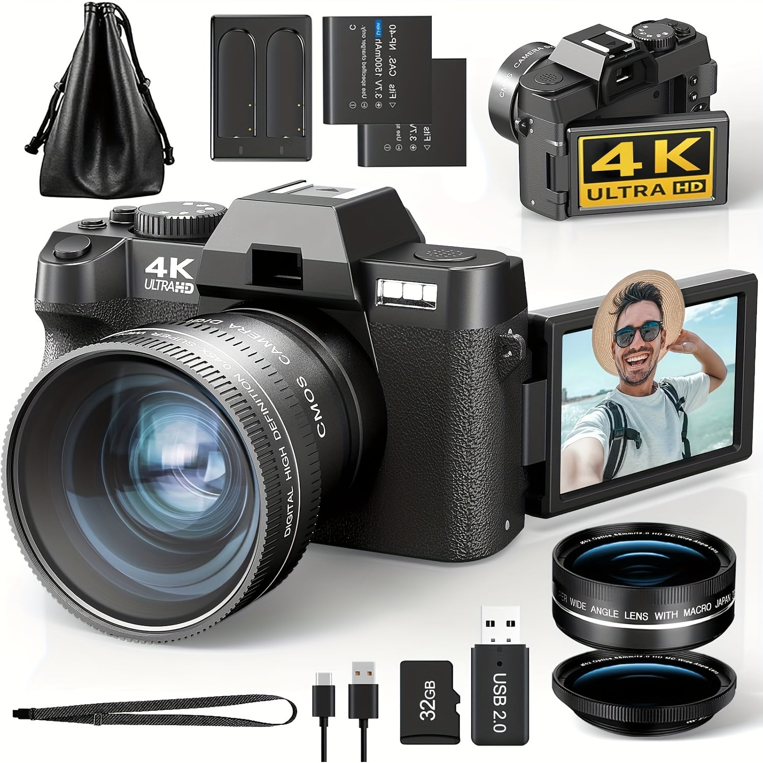 Sony Cyber-Shot DSC-W810 20.1 MP with 6X Zoom, 32GB Card, Grip
