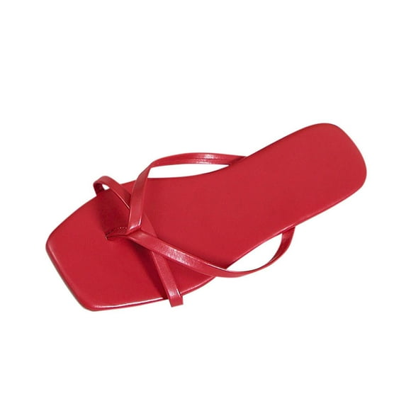 CHGBMOK Sandals Women Fashion Casual Square Toe Thong Spring and Summer New Soft Flat,Sizes 37-41