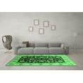thumbnail image 3 of Ahgly Company Indoor Square Oriental Emerald Green Industrial Area Rugs, 5' Square, 3 of 4