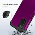 thumbnail image 5 of Allytechgroup Galaxy S24 FE Case,Rugged Military Grade Shockproof Bumper Dual Layers PC Anti-Scratch Case Cover for Samsung Galaxy S24 FE 6.7" - Purple, 5 of 6