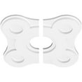thumbnail image 2 of 16"OD x 4"ID x 5 1/2"C x 1"P Luna Architectural Grade PVC Contemporary Ceiling Medallion, Two Piece, 2 of 11