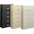 thumbnail image 2 of 600 Series Six-Shelf Steel Receding Door File, 36 x 13-3/4 x 75-7/8,Light Gray, 2 of 2