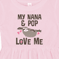 thumbnail image 4 of Inktastic Nana and Pop Love Me Sloth Girls Baby Dress, 4 of 5