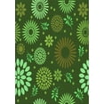 thumbnail image 1 of Ahgly Company Machine Washable Indoor Rectangle Transitional Dark Forest Green Area Rugs, 6' x 9', 1 of 7