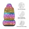 thumbnail image 4 of Honeii Glitter Rainbow Print Car Seat Cover,Car Interior Covers,Universal Fit Seat Protector, Compatible with Most Cars, SUVs, Trucks, and Vans, 4 of 5