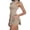 Khaki, variant on Wdgfv Womens Zip Front Tennis Dress High Neck Sleeveless Workout Golf Dresses Build in Shorts with Pockets