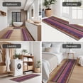 thumbnail image 5 of Purple Boho Tribal Stripes and Hearts Pattern Kitchen Rugs Sets Of 3,Kitchen Runner Rugs Non Skid Washable,Decorative Kitchen Floor Mats for Kitchen,Sink,Laundry,17"x30"+ 17"x47" + 17"x59", 5 of 6