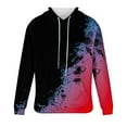 thumbnail image 3 of Long Sleeve Pullover For Men Vintage Graphic Streetwear Hooded Sweatshirt Winter Fall Y2k Office Lounge Hoodie Hot Pink XL, 3 of 4