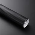 thumbnail image 2 of 4D Carbon Fiber Wrap Roll DIY Sticker for Car Auto Vehicle Decor 20x152cm (Black), 2 of 8