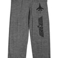 thumbnail image 2 of Top Gun Logo Men's Graphite Heather Sleep Pajama Pants-3XL, 2 of 5