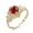 Red, variant on 2 Carat Gold Moissanite Rings for Women Round D Color VVS1 Clarity Lab Created Diamond Rings Vintage 925 Sterling Silver Moissanite Engagement Ring