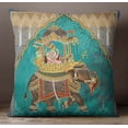 thumbnail image 5 of S4Sassy Pillow Square Sofa Cushion Cover Multicolor Mughal Print Home Decor -24 x 24 Inches, 5 of 8