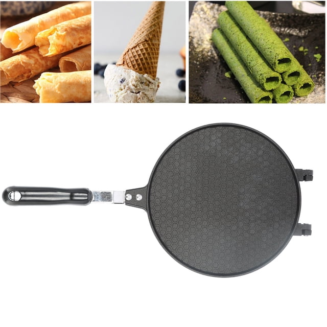 Gaufrier, Kit de Cuisson pour Pâtés Impériaux, Gaufrier pour Crème Glacée, Gaufrier pour Pâtés Impériaux, Poêle à Gaufres pour Usage en Cuisine