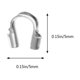 thumbnail image 4 of 100 piezas en forma de U, bucles de alambre protectores de cable de cobre protectores de cables suministros de joyería de bricolaje accesorios para hacer collar pulsera (plata), 4 of 5