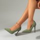 thumbnail image 5 of Zapatos Suaves para las Mujeres Cómodos Tacones Bajos Puntiagudos, Tacones Puntiagudos para las Mujeres Zapatos de Fiesta en Relieve, 5 of 9