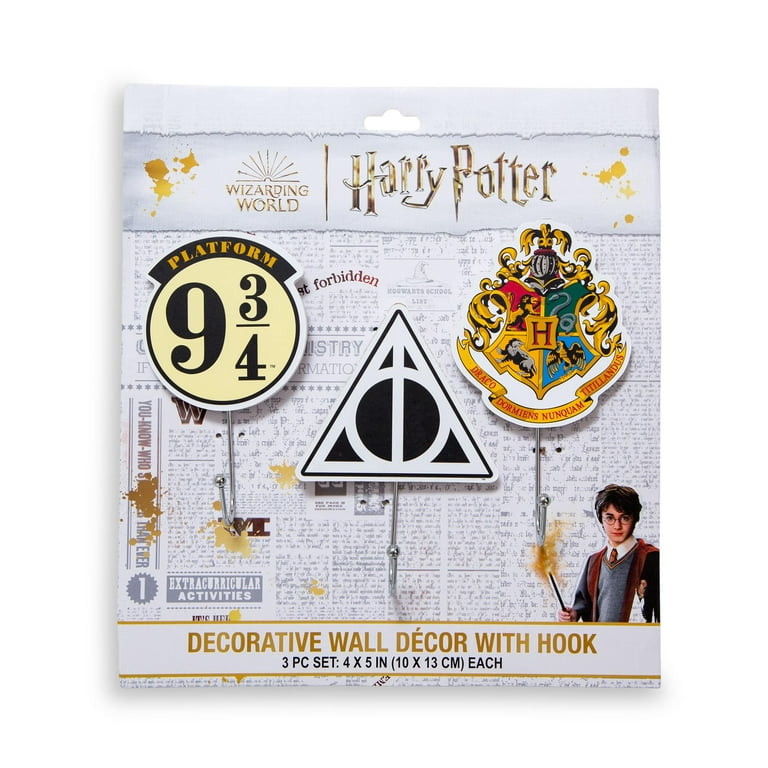 Harry Potter Icons Die Cut Coat Hanger Wall Hooks Set of 3