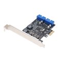 thumbnail image 3 of Labymos PCI-E USB3.0 Express Card 4 Ports External Dual 19/20Pin Front Connector Expansion Card, 3 of 7