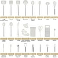 thumbnail image 2 of Kitchen Utensil Set-Silicone Cooking Utensils-33 Kitchen Gadgets & Spoons for Nonstick Cookware-Silicone and Stainless Steel Spatula Set-Best Kitchen Tools BPA FREE (Cream White), 2 of 7