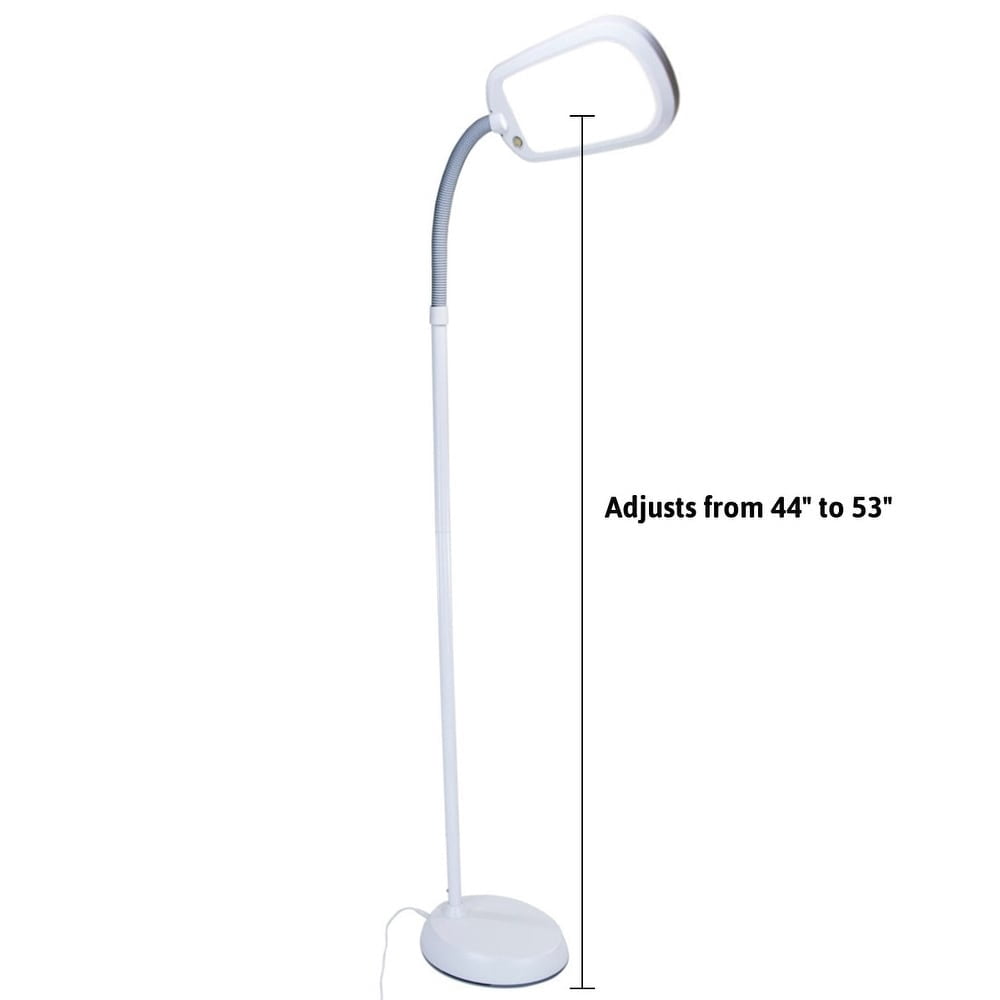 Home Concept LED Bright Reader Natural Daylight Full Spectrum Floor Lamp Grey NEW SLIMMER DESIGN