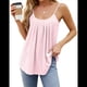 thumbnail image 3 of Camisetas Sin Mangas para Mujer, Top de Verano con Tirantes Finos, Camisa Holgada para Vacaciones en la Playa, Informal, 2025 Rosa XXL, 3 of 9