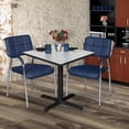 thumbnail image 2 of Cain 30" Square Breakroom Table- White, 2 of 8