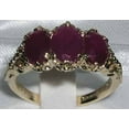 thumbnail image 2 of LBG 14k Yellow Gold Natural Ruby Vintage Anniversary Ring - Size 5.25, 2 of 5
