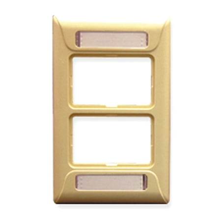 FACEPLATE- ELITE- 1-GANG- 2-PORT- IVORY