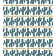 thumbnail image 3 of Ambesonne Succulent Duvet Cover Sets, Boho Cactus and Triangles, 2-King, Pale Coffee Petrol Blue, 3 of 7
