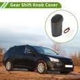 thumbnail image 2 of Cubierta de pomo de cambio de marcha Unique Bargains para Chevrolet Malibu 2016-2020, antideslizante, negra y marrón, protector de mango de cambio de cuero sintético, 1 pieza, 2 of 6