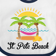 thumbnail image 4 of Inktastic St. Pete Beach Florida Vacation Girls Baby Bib, 4 of 4