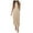 Beige, variant on Riforla Womens Sleeveless T Shirt Dress Summer Contrast Ribbed Knit Tank Maxi Dresses Fit An Flare Dress White S