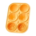 thumbnail image 2 of Juego de bandejas de cubitos de hielo de silicona Moldes de 6 celdas 3 en 1 con forma de esfera y rosa | Liberación fácil | Grado alimenticio | Para Whisky, Cócteles, Licores, Bar, Eventos |, 2 of 6