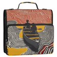 thumbnail image 5 of FORMRS Zipper Binder with Shoulder Strap 1.5-inch Ring 500 Sheet Capacity File Bag, Striped Boat, 5 of 5