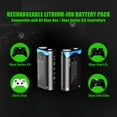 thumbnail image 2 of Pallus Lithium Xbox Controller Battery Pack for Xbox Series X|S / Xbox One Wireless Controller, 2 Pack 6000mWh Li-Ion Rechargeable Xbox One Controller Battery Pack with Charger, 2 of 6