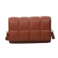 thumbnail image 1 of Bolso cuadrado pequeño de moda minimalista urbana, bolso bandolera de color caqui, 1 of 5