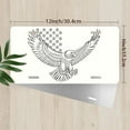 thumbnail image 2 of Bald Eagle with Stars Funny Personalized License Plate Rust-proof Stainless Steel Metal License Plate Suitable For Men And Women 12.2" x 6.2", 2 of 6