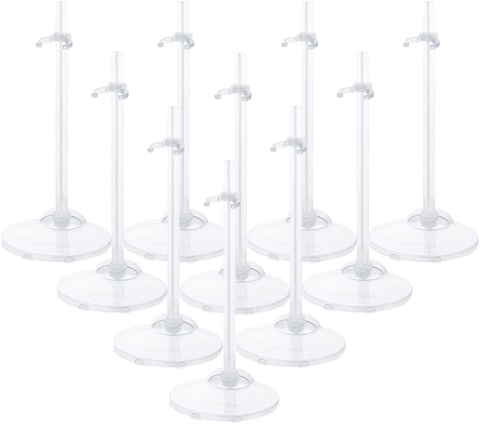 STONCEL 10PCS Doll Holder, Doll Stand Display Holder, Ideal Doll