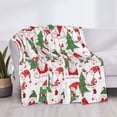 thumbnail image 3 of Rateoe Gnomes Merry Christmas Pattern Flannel Throw Blanket, Ultra-soft Blanket for Bed, Couch, Car, Hypoallergenic Anti-pilling blanket-50"x40"(Horizontal), 3 of 6