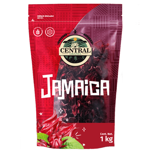 Flor de Jamaica Natural 1 Kg Central Granel Té Aguas Infusiones